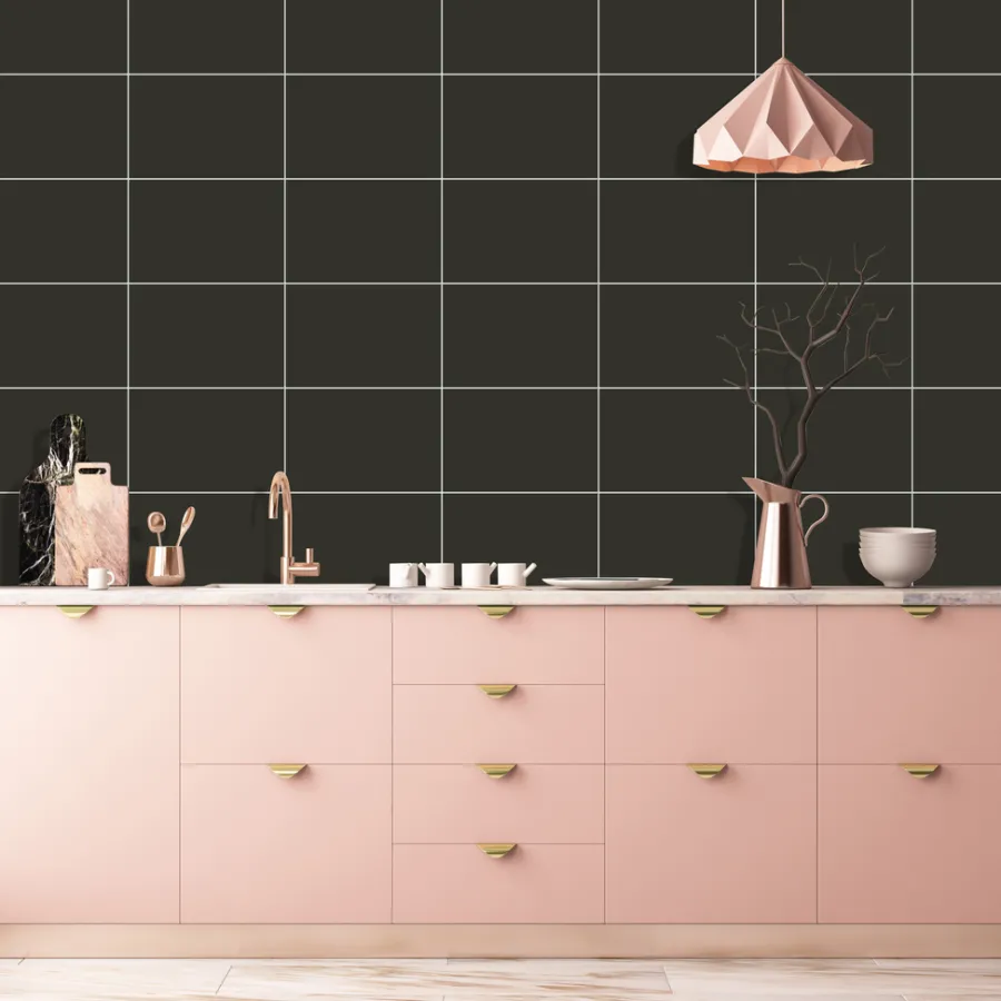Kitchenline Kjøkkenplate 610 x 610 mm Black Vulcane