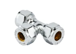 Outlet Klemring T-rør 10 mm Krom