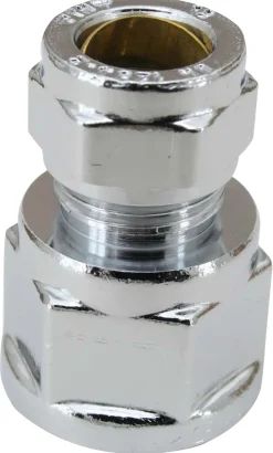 Klemring union rett 12 x 1/2" mm Krom