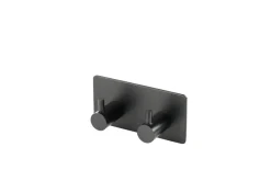 New REN Knagg dobbel selvklebende svart -