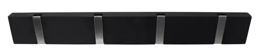 Hot Home it Knaggrekke Flex svart eik 4 kroker 40 cm