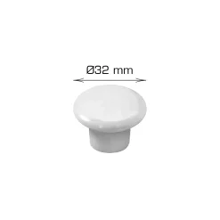 New Home it Knott porselen hvit 32 mm - 2 stk.