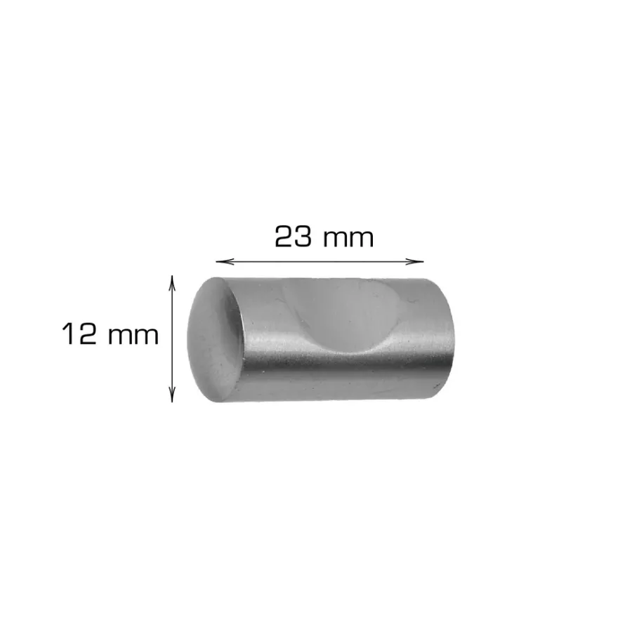 Best Home it Knott sylinder 12 mm krom - 2 stk.
