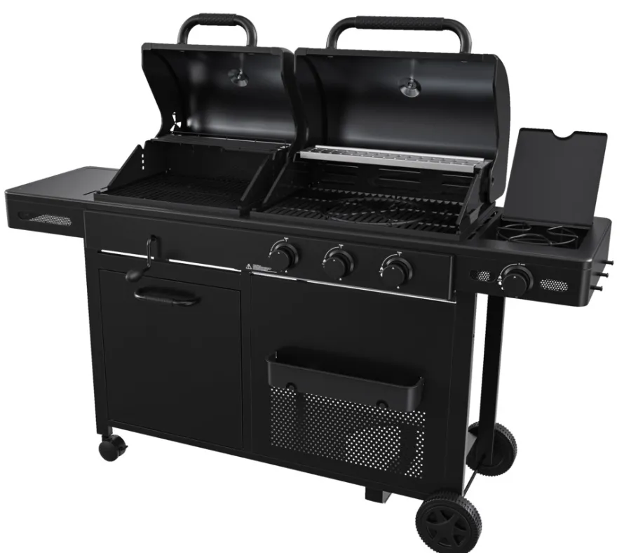 Outlet Grillexpert Kombigrill til gass og kull - ® Svart