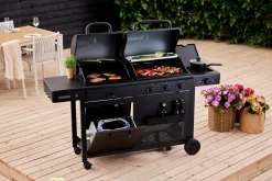 Outlet Grillexpert Kombigrill til gass og kull - ® Svart