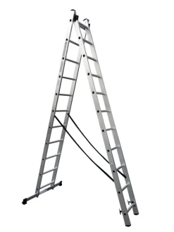 Clearance Silkeborg Stigefabrik Kombistige i aluminium - 5,04 meter