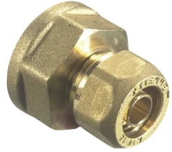 Kompresjonsmuffe 15 mm x 3/4" Messing