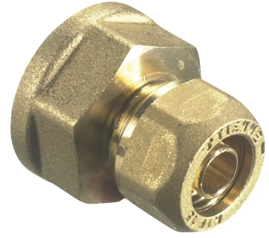 Kompresjonsmuffe 15 mm x 3/4" Messing