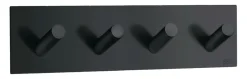 Discount Beslagsboden Kroklist m/4 kroker selvklebende - matt svart