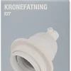 Elworks Kronesokkel E27 hvit