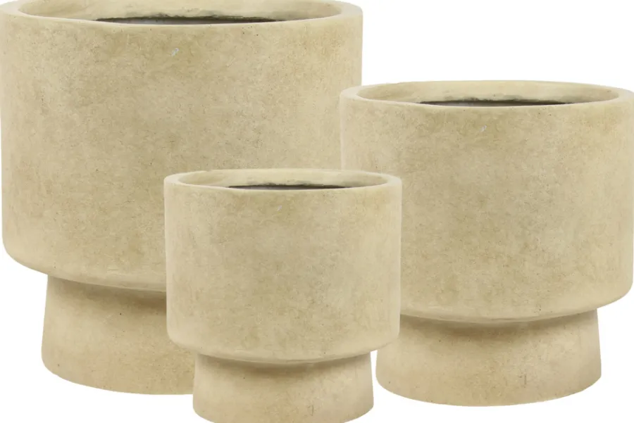 Best Scan-Pot Krukkesett Fiber Ø24/30/37 cm Varmgrå