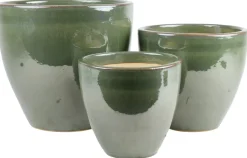 Scan-Pot Krukkesett Thea Ø25/31/38 cm Grønn