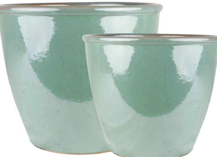 Sale Scan-Pot Krukkesett Thia 2 stk. Ø31,5/25,5 cm Grønn