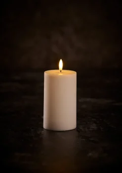Discount DAY Kubbelys med 3D LED-flamme H12,5 cm