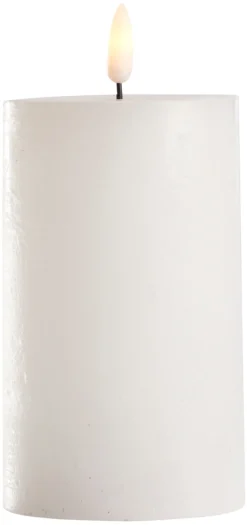 Discount DAY Kubbelys med 3D LED-flamme H12,5 cm