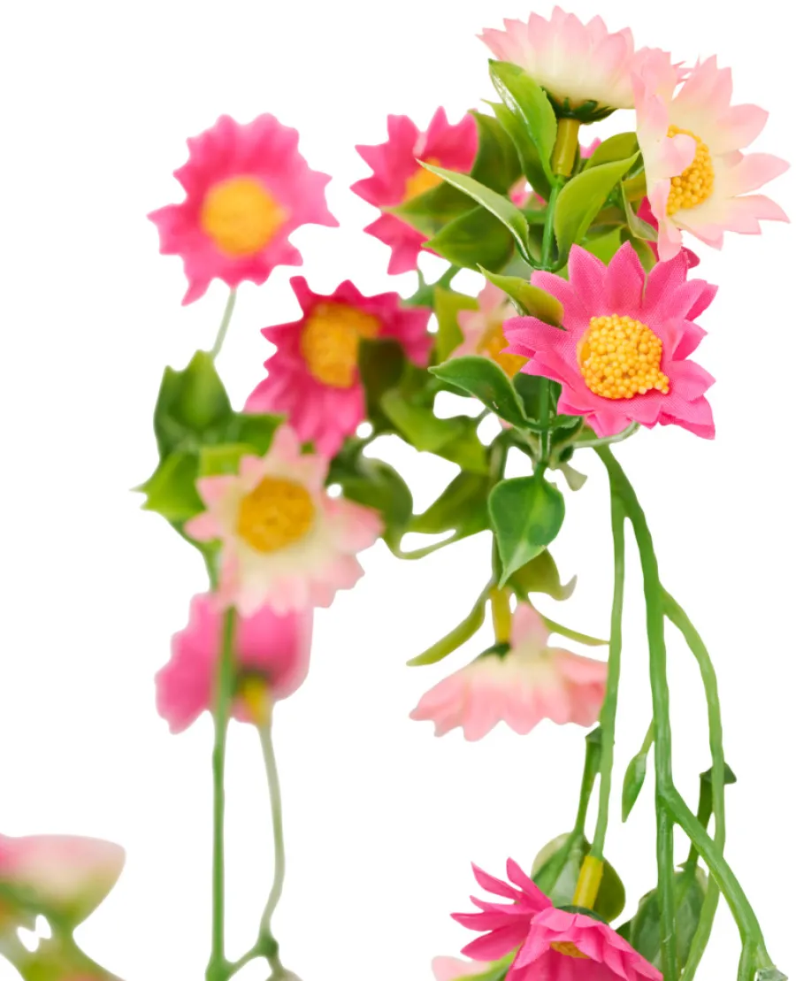 Discount Kunstig blomsterranke rosa 210 cm