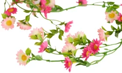 Discount Kunstig blomsterranke rosa 210 cm