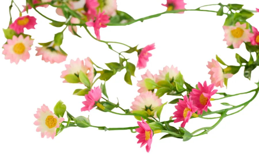 Discount Kunstig blomsterranke rosa 210 cm