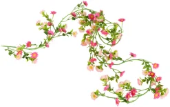 Discount Kunstig blomsterranke rosa 210 cm