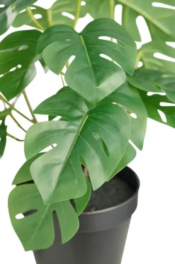Hot DAY Kunstig monstera plante i potte H32 cm innendørs -