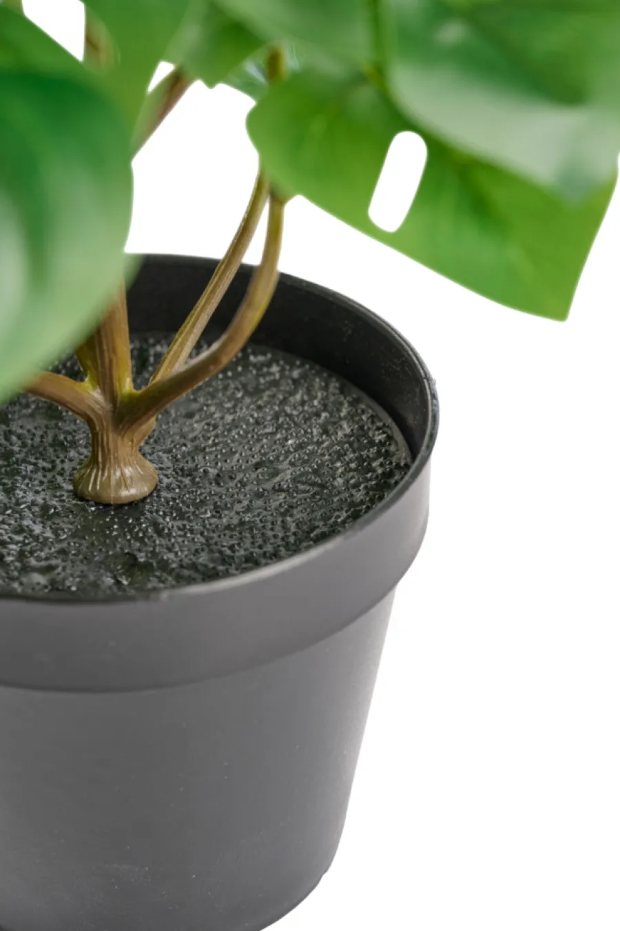 Hot DAY Kunstig monstera plante i potte H32 cm innendørs -