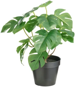 Hot DAY Kunstig monstera plante i potte H32 cm innendørs -