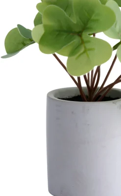 Outlet Kunstig plante kløver H18 cm Grå og grønn