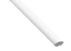 Outlet Hornbaek Kvartstafflist plast hvit – 10 x 10 x 3000 mm