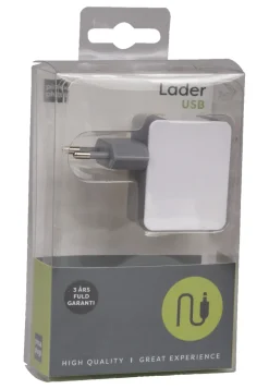 PhoneFood Lader med 2 USB porter