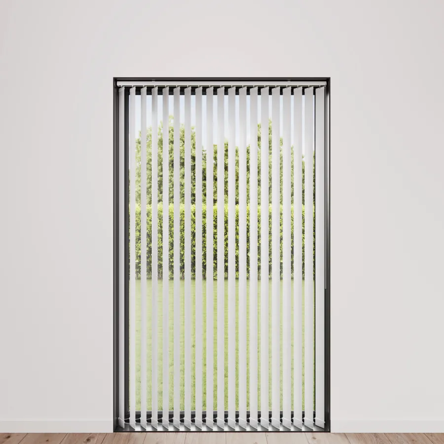 New Lamellgardin 100 x 250 cm Hvit
