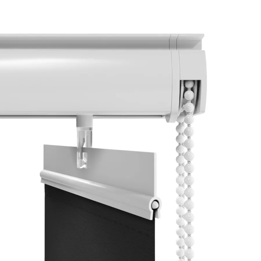 Lamellgardin 100 x 250 cm Svart