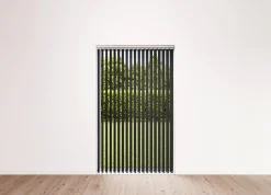 Lamellgardin 100 x 250 cm Svart