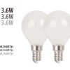 Online LED-kronepærer 3,6 W E14 - 2 pk.