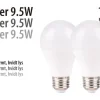 LED-pærer standart 9,5 W E27 - 2-pk.