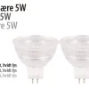 Outlet LED-spotpære 5 W GU5,3 - 2-pk.