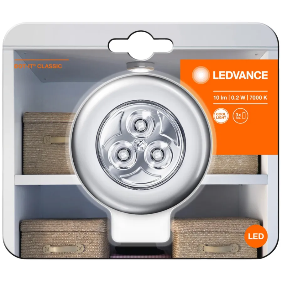 Discount Osram Ledvance Dot It Classic spot 0,2 W Sølv