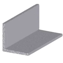 Best Listprofil vinkel aluminium - 15 x 15 mm x 2 meter