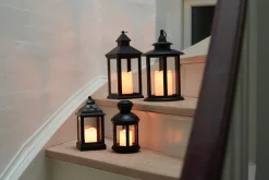 New Stemning Lykt med LED kubbelys