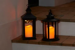 New Stemning Lykt med LED kubbelys