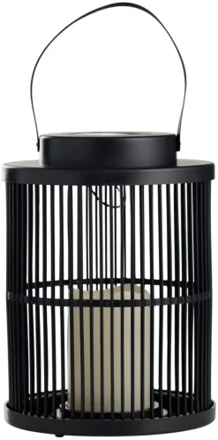 Hot Garden Lykt med solcelle 18 x 18 x 25 cm - ® Svart