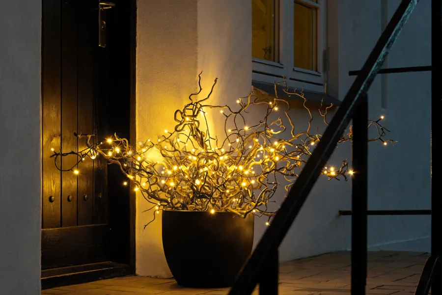 New Stemning Lysslynge med 200 LED-pærer 19,9 meter