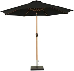 Best Sunlife Markedsparasoll Stockholm Ø300 cm - ® Svart/teak
