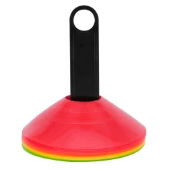 Best Ud & Leg Markeringskjegler med holder Ø19 cm – 16 stk. rød/gull/grønn/oransje