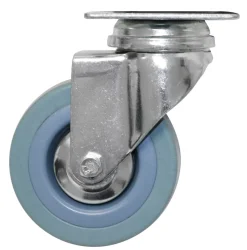 Online Home it Møbelhjul dreibart med plate grå 75 mm