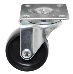Outlet Home it Møbelhjul dreibart med plate svart 50 mm