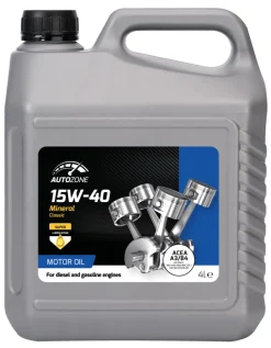Best Autozone Motorolje mineralsk 15W-40 - 4 liter
