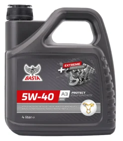 New Basta Motorolje 5W-40 helsyntetisk 4 liter -