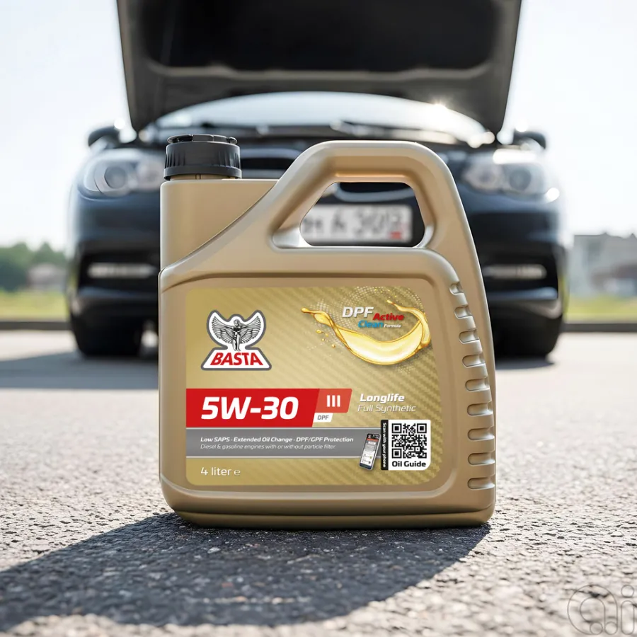 Hot Basta Motorolje 5W-30 helsyntetisk 4 liter -