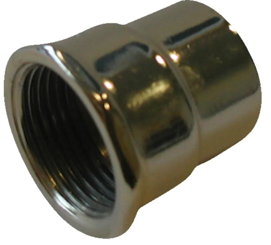 Discount Muffe 3/4" x 1/2" Krom