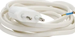 Outlet Elworks Nettledning Euro 2 meter Hvit